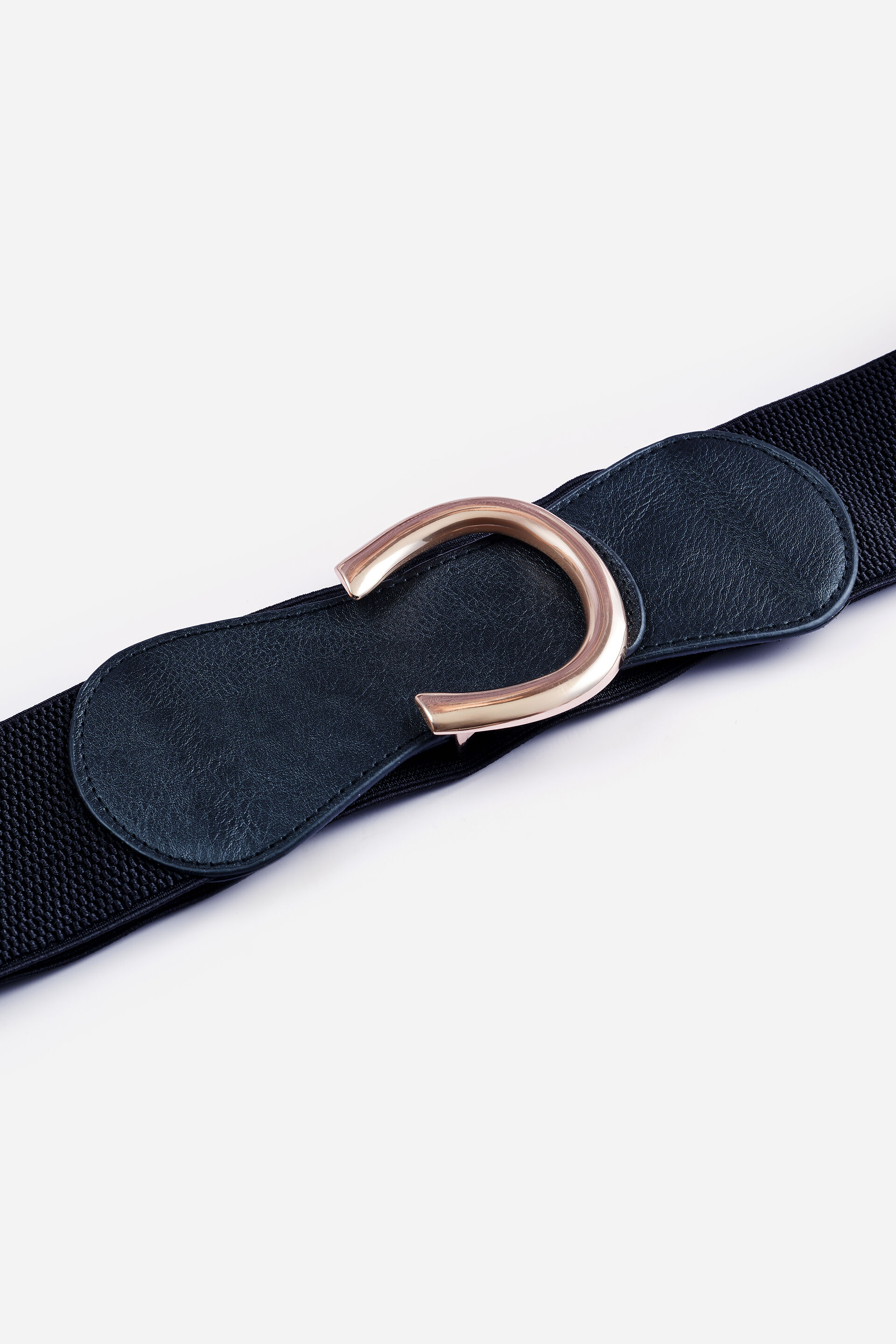 Black Horseshoe Buckle Belt, , image 1